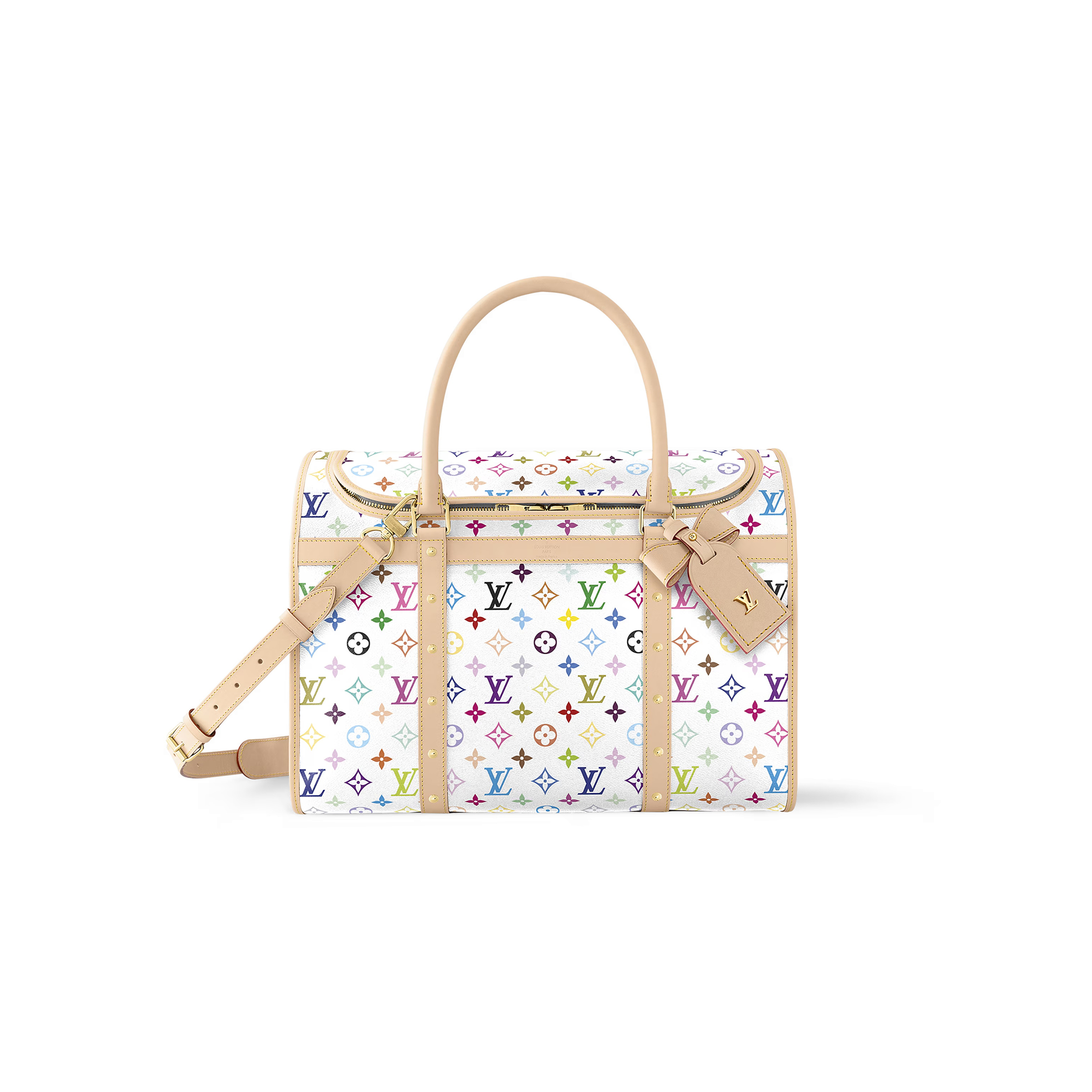 l**is V*t*n murakami lv x tm dog bag m13741 (44*32*23cm)
